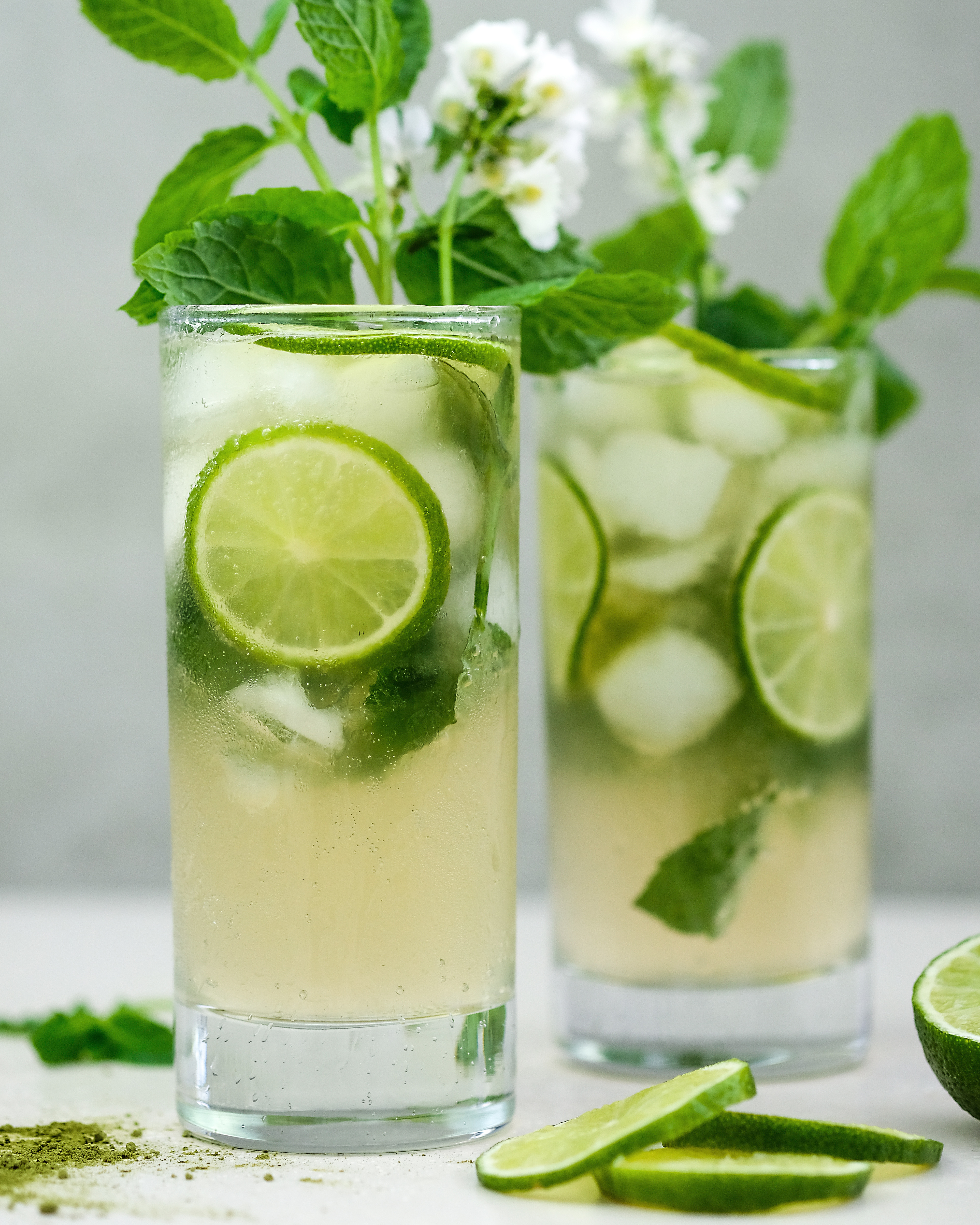Mighty Greens Kombucha Mocktail