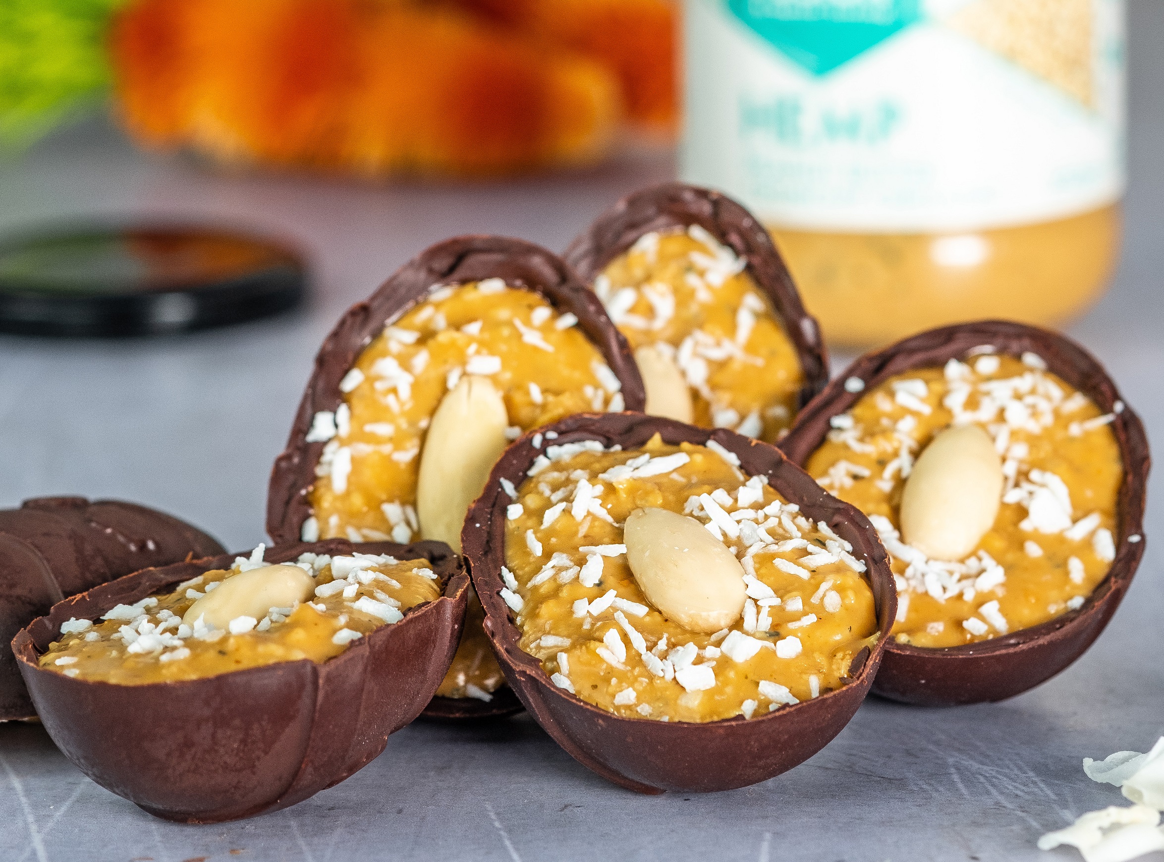 Vegan Peanut Butter Chocolate Egg
