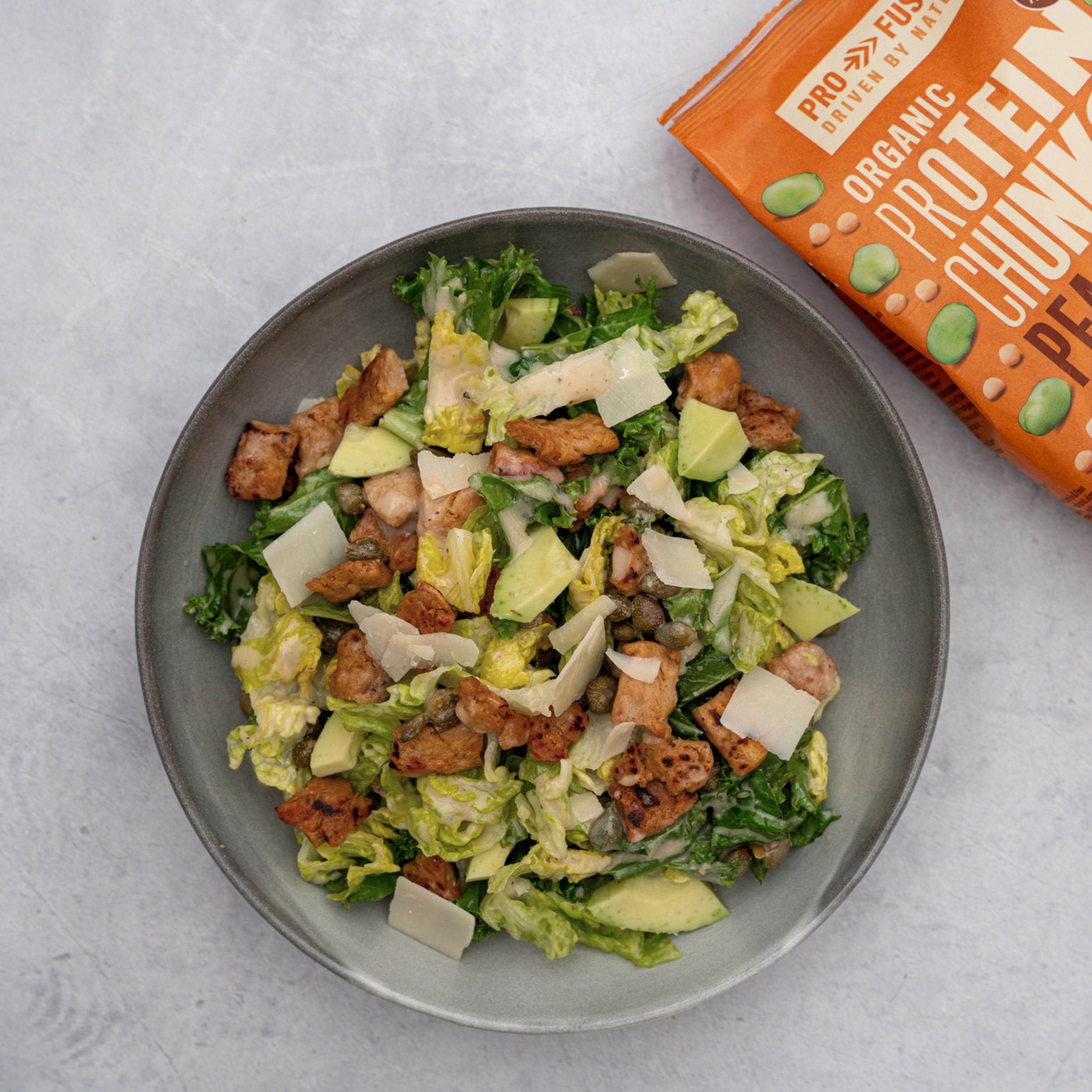ORGANIC VEGAN PROTEIN CAESAR SALAD