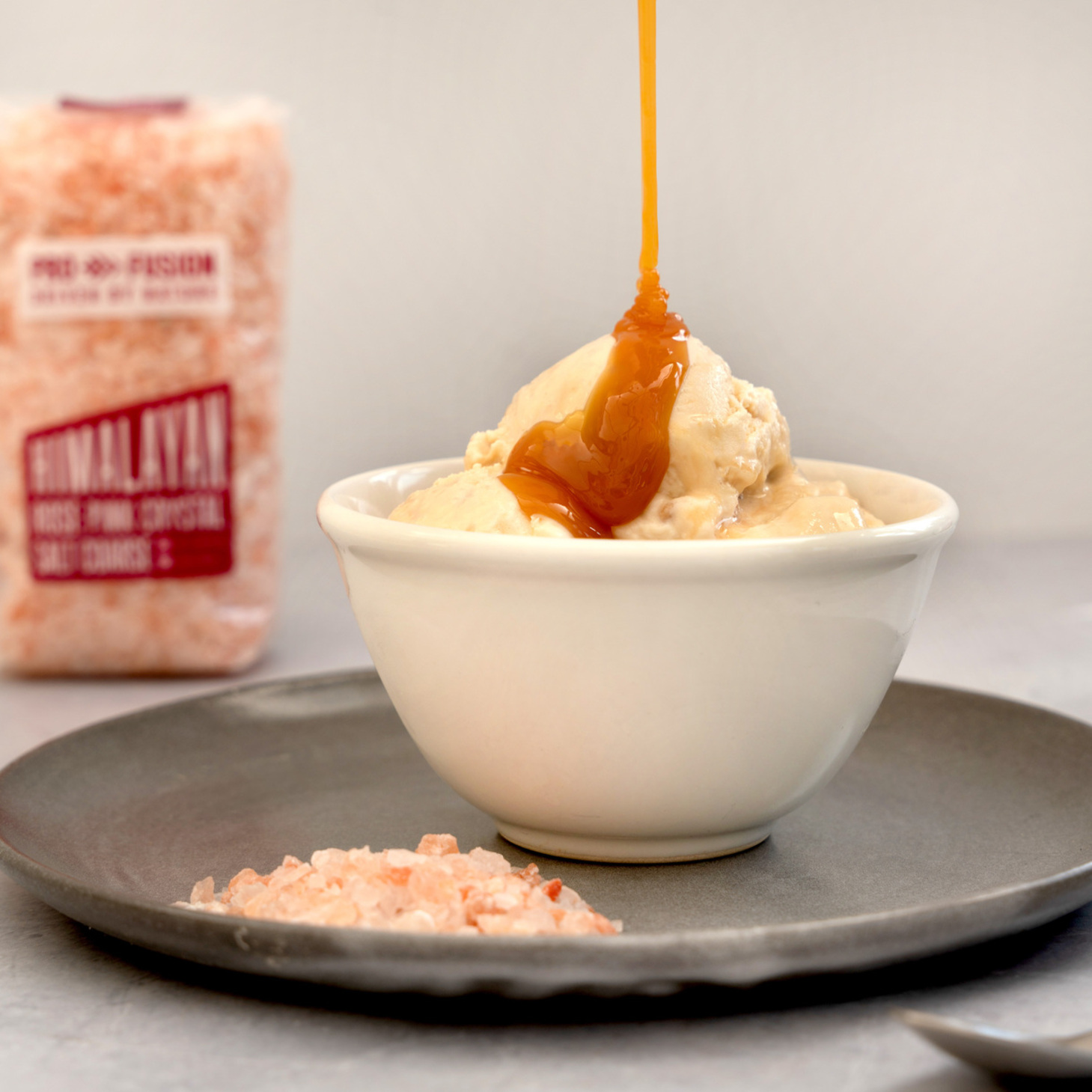 ORGANIC VEGAN SALTED CARAMEL COCONUT ICE CREAM