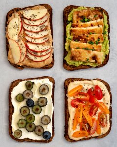 vegan protein bread toppings organic healthy eating