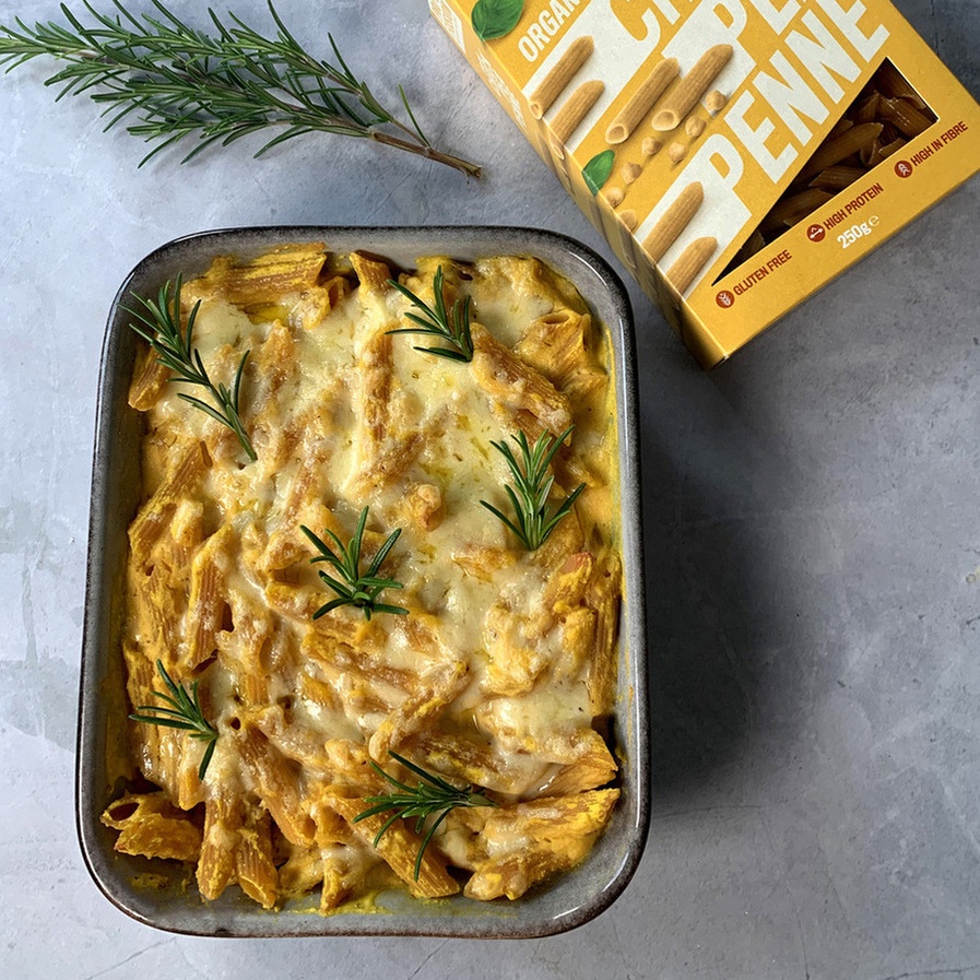 VEGAN BUTTERNUT SQUASH MAC & CHEESE