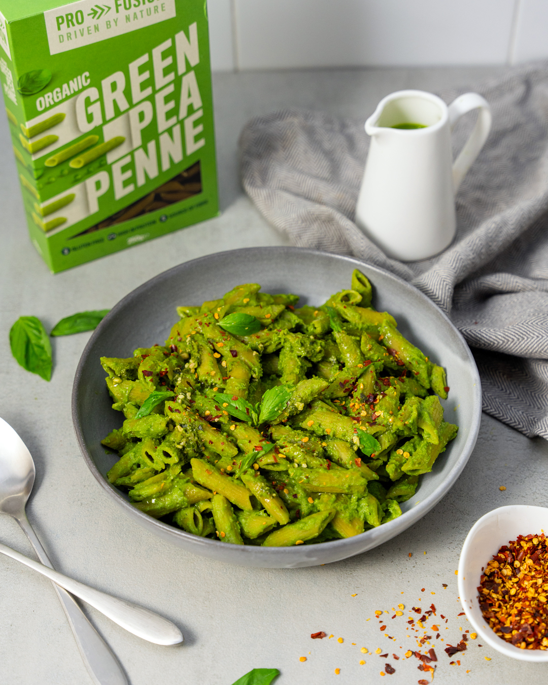 High-Protein Green Goddess Pasta 