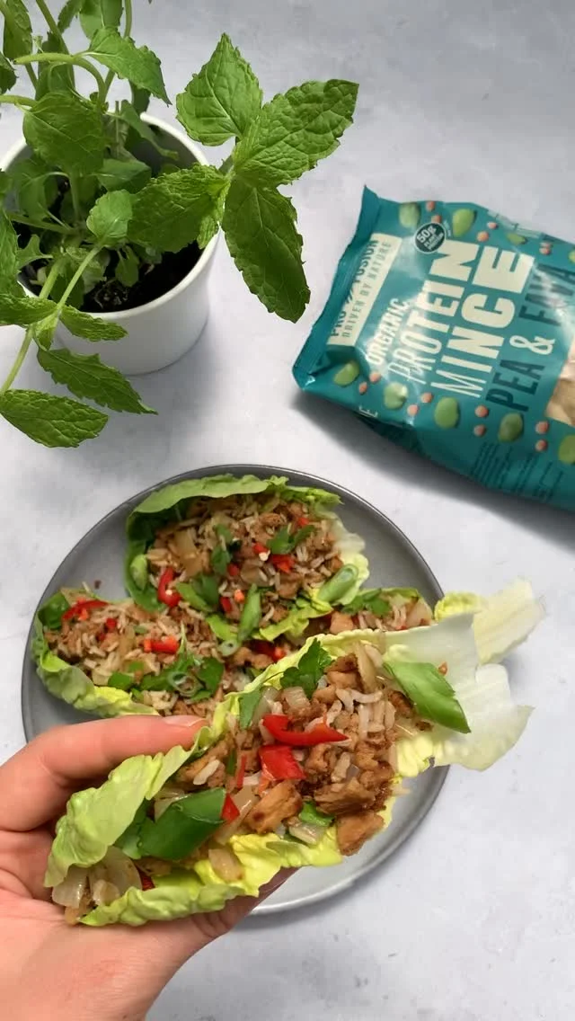 We are seeing lettuce cups EVERYWHERE and we didn’t want to miss out, so here is a throwback to our delicious plant based protein larb! 🥬

Using our Profusion Pea and Fava Mince, this recipe is full of plant based flavour and makes the perfect addition to your BBQ set ups. 🌱

Save this post for inspo and head to our website for the full recipe!

#plantbasedrecipes #proteinlarb #proteinrecipe #plantbasedprotein